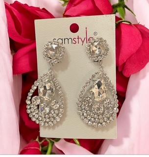 Sam style Crystal Teardrop Earrings