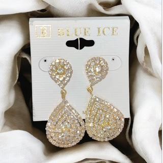 Blue Ice Teardrop Earring